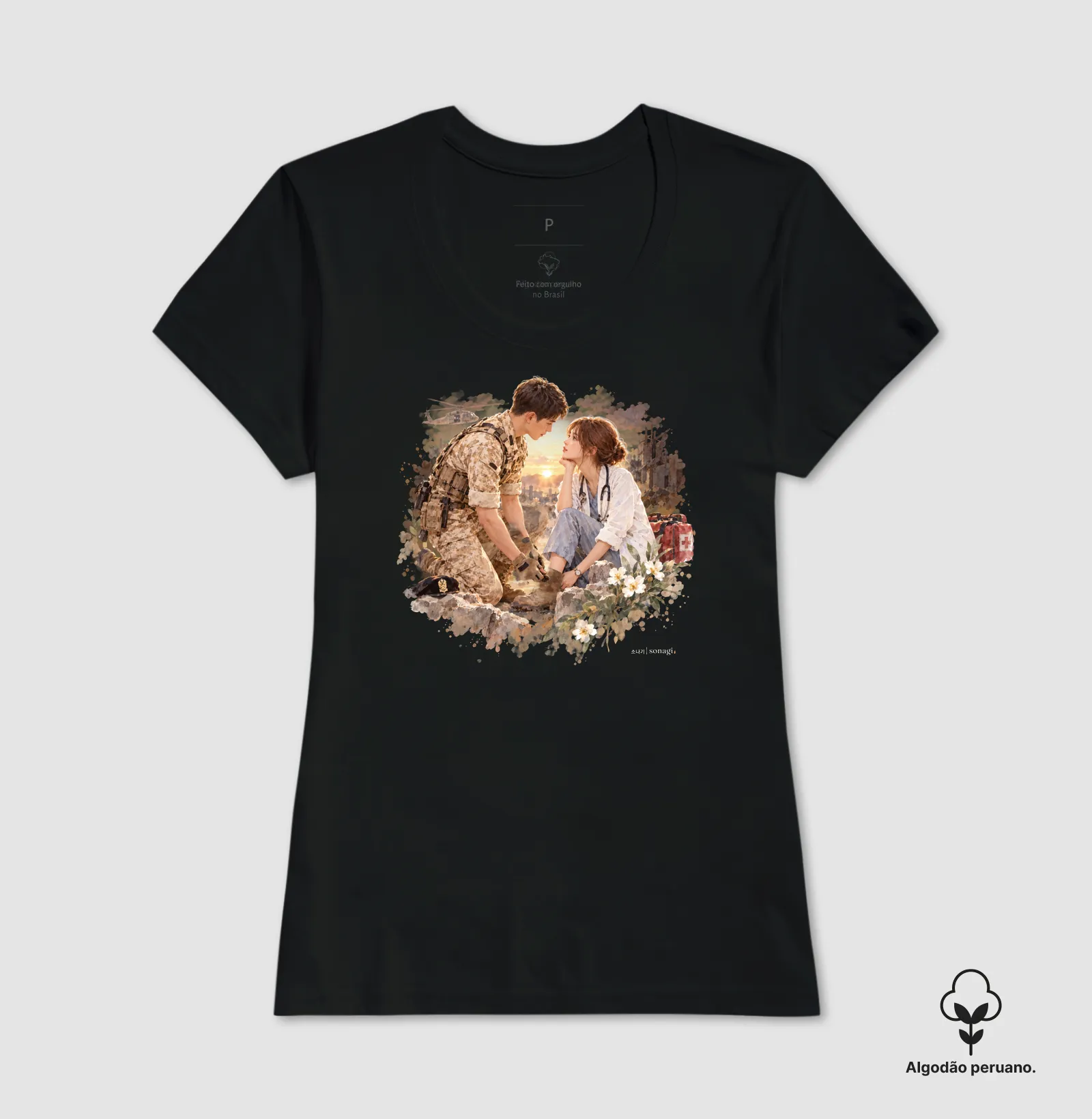 Camiseta Premium Dorama Entre Missões e Destinos | Romance Militar - Imagem 4