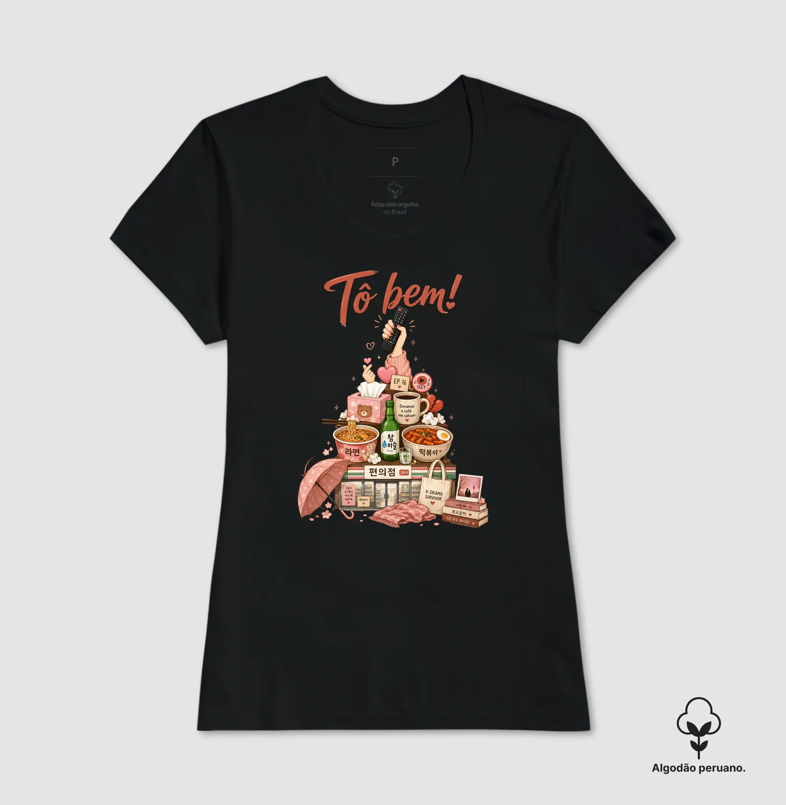 Camiseta Premium - Tô bem - versão dorameira - Imagem 7