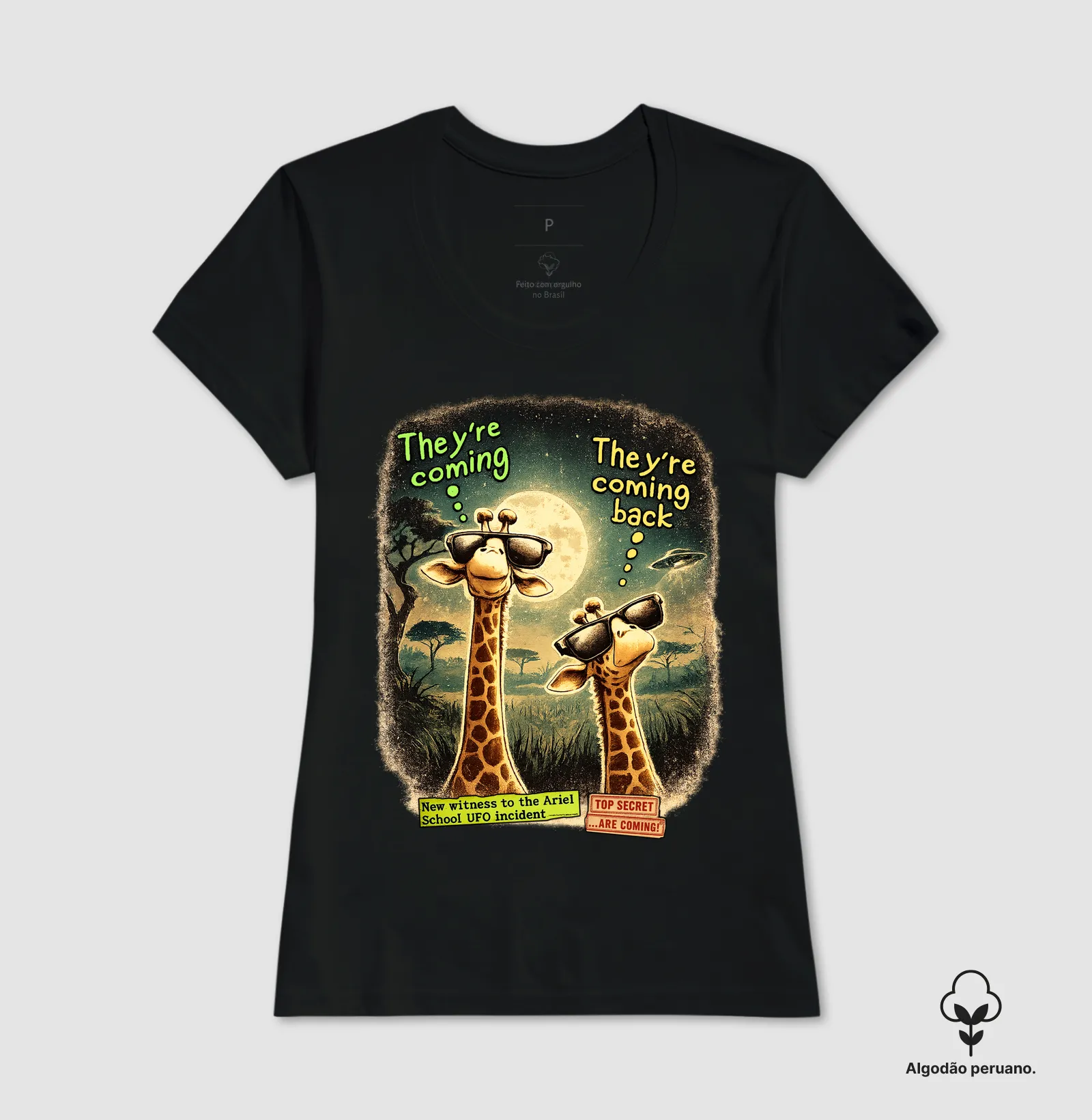Camiseta Algodão Peruano Caso Ariel School - Imagem 5
