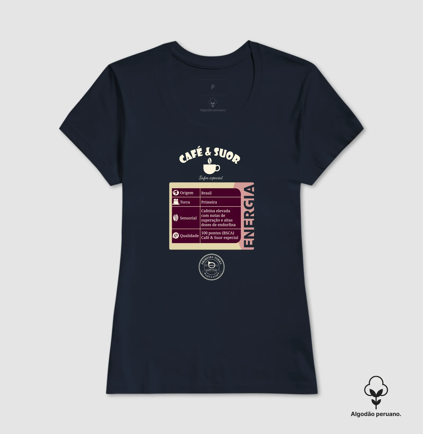 Camiseta Rótulo algodão peruano - Imagem 6