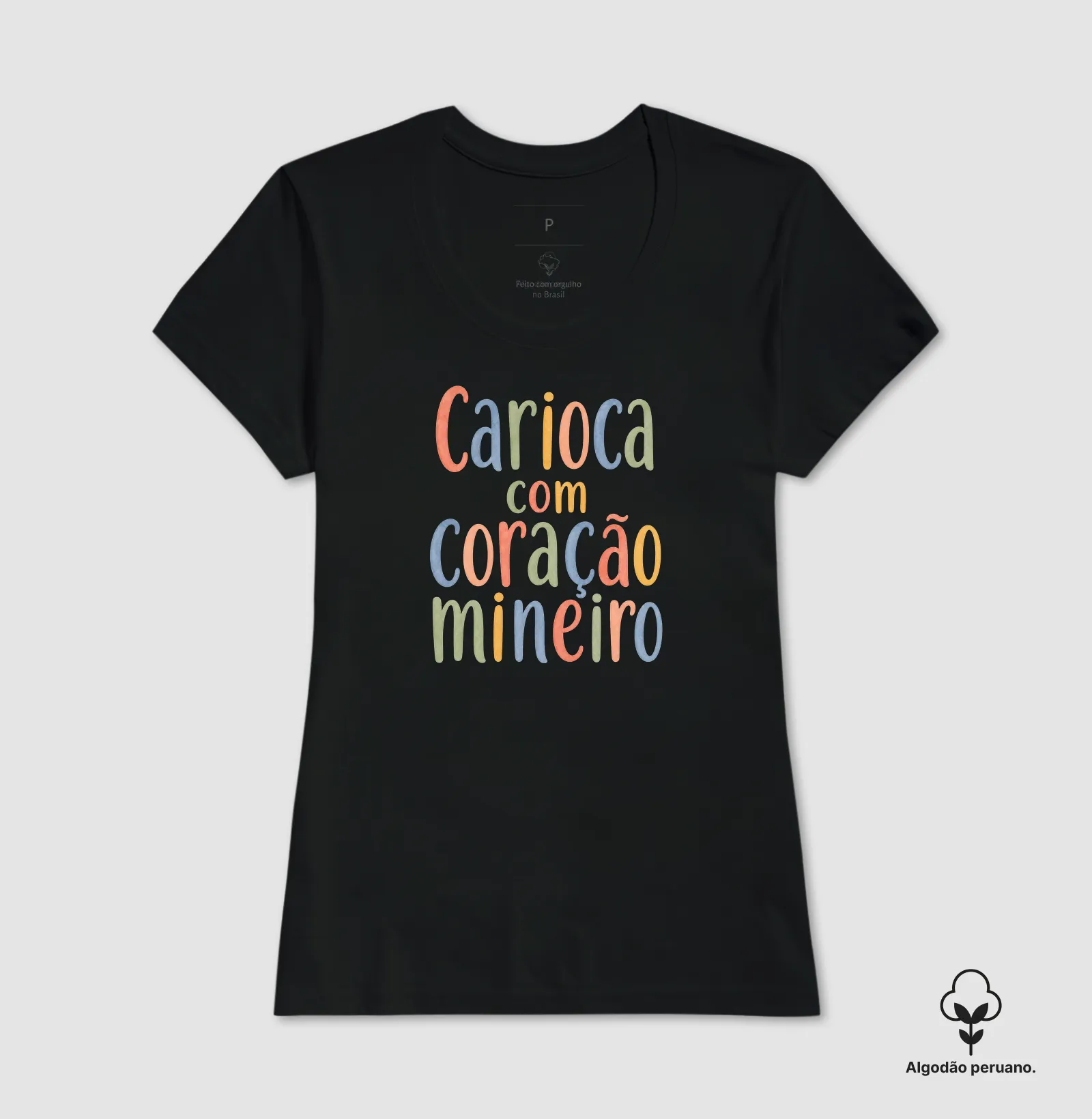 Carioca com Coração Mineiro | Algodão Peruano - Imagem 5