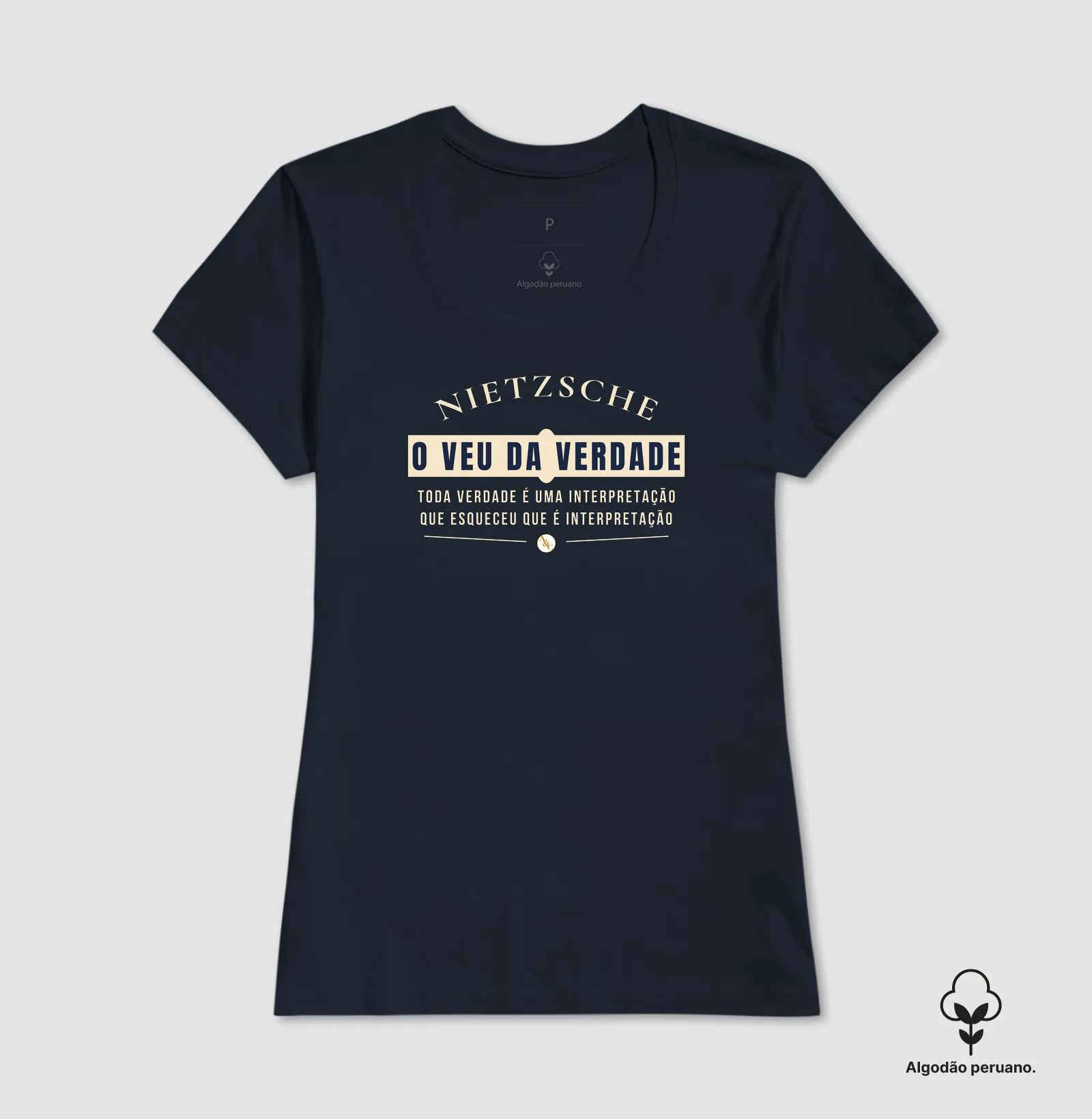 Camiseta Filosófica Nietzsche | Estampa O Véu da Verdade - Imagem 5