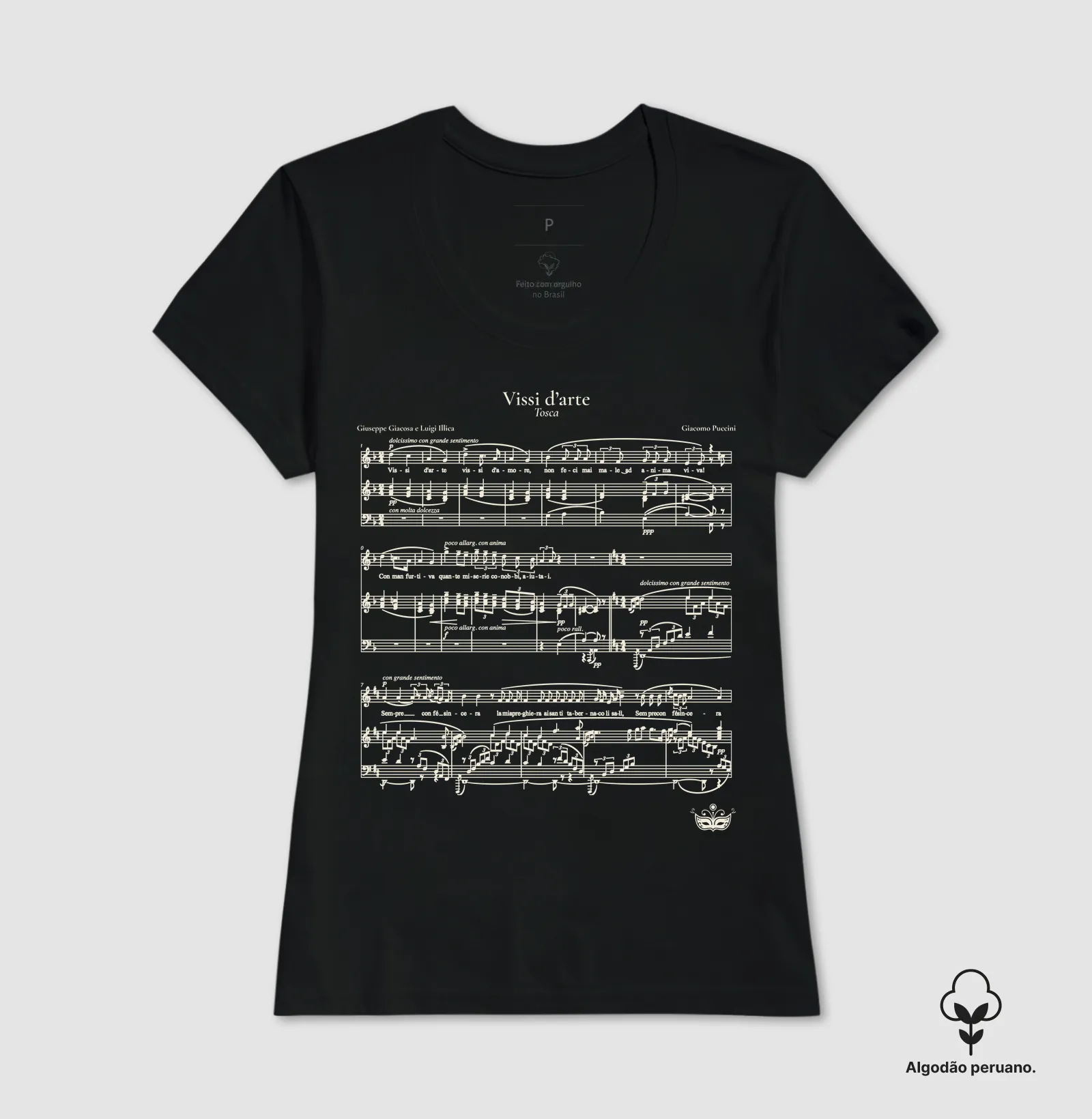 Vissi d’arte - Tosca | Camiseta de Ópera - Imagem 2