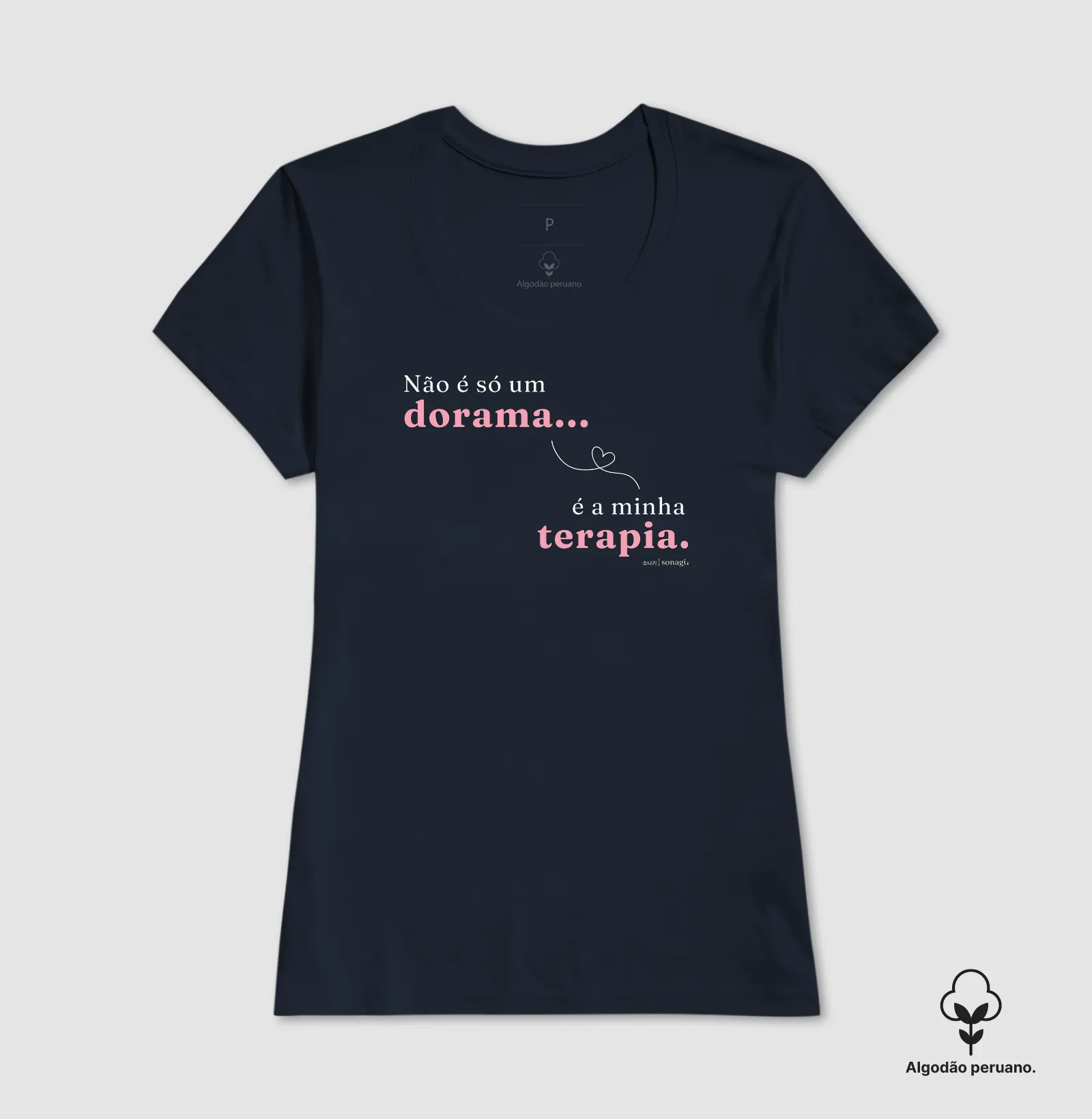 Camiseta Premium - Não é só um dorama... é a minha terapia - Imagem 7