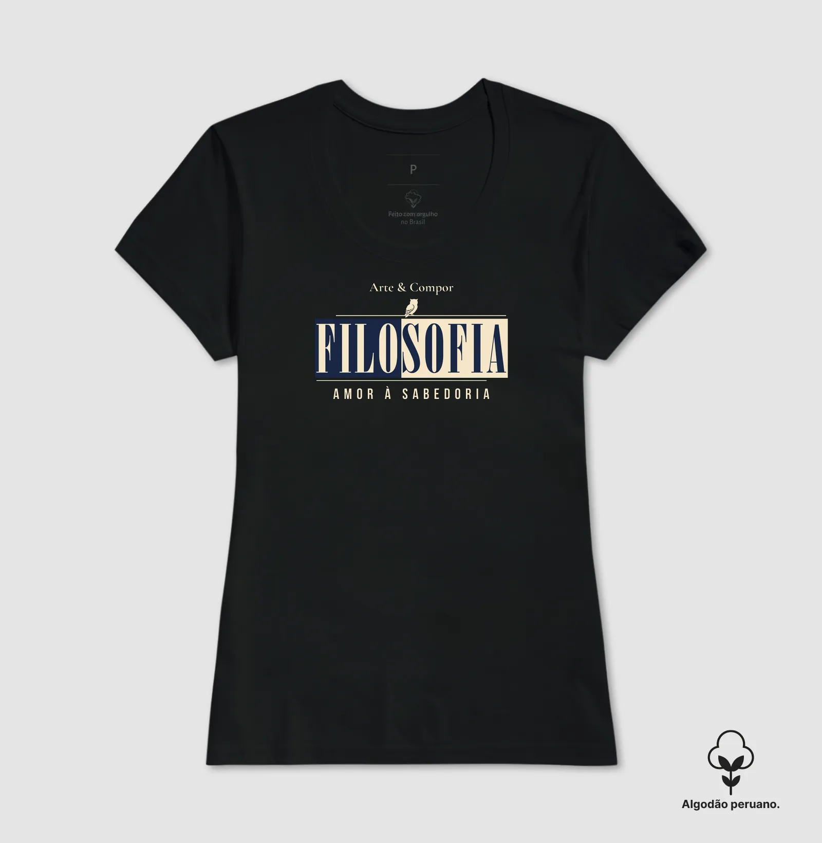 Camiseta Amor à Sabedoria – Filosofia para Quem Pensa - Imagem 7