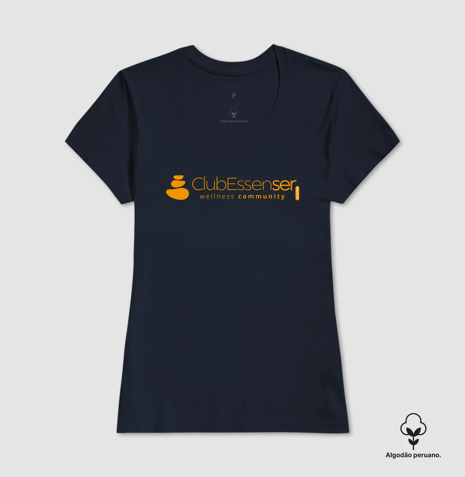 Camiseta Classic Azul com laranja Peruano - Imagem 5