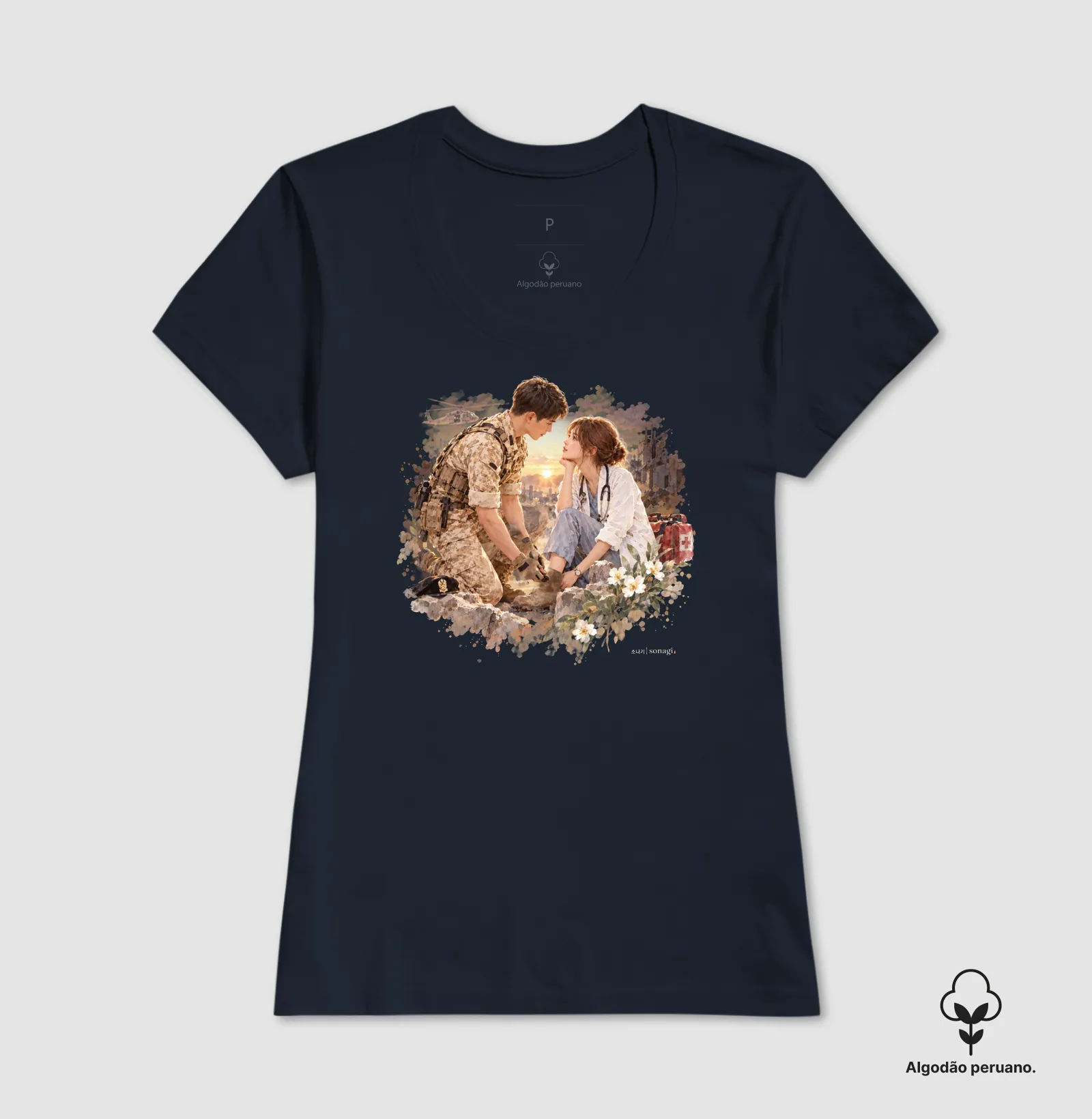 Camiseta Premium Dorama Entre Missões e Destinos | Romance Militar - Imagem 6