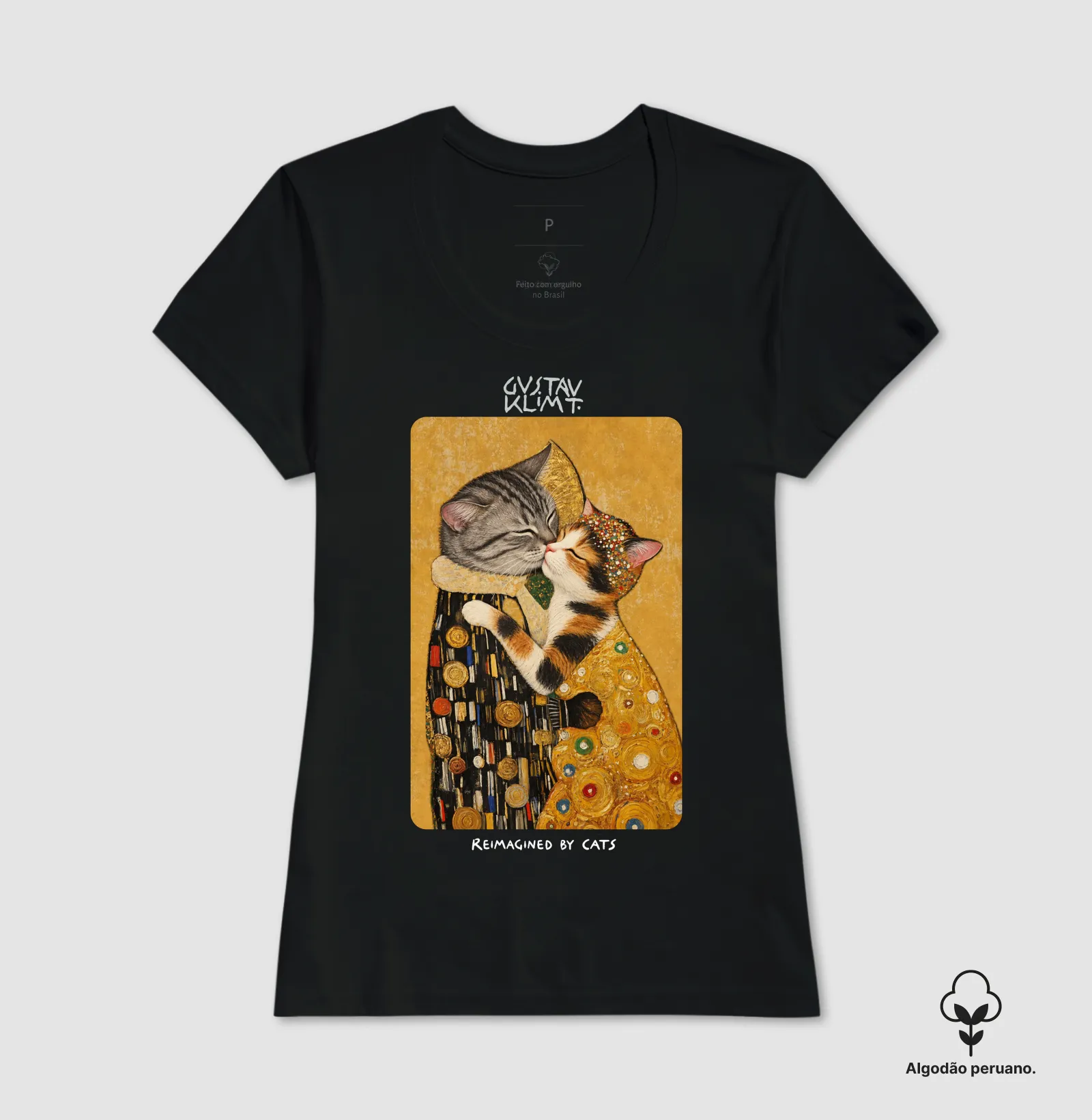 O Beijo felino V.2 - Gustav Klimt - Imagem 2