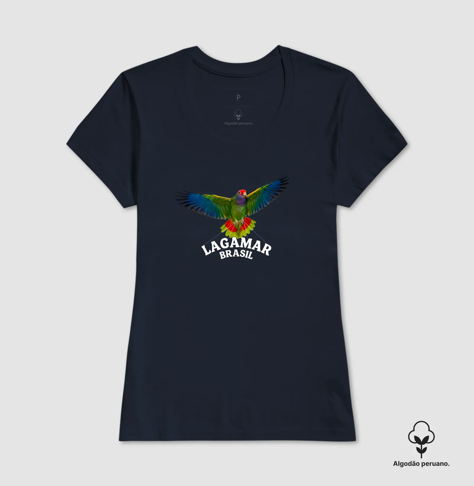 Camiseta Papagaio Lagamar em algodão peruano - Imagem 5