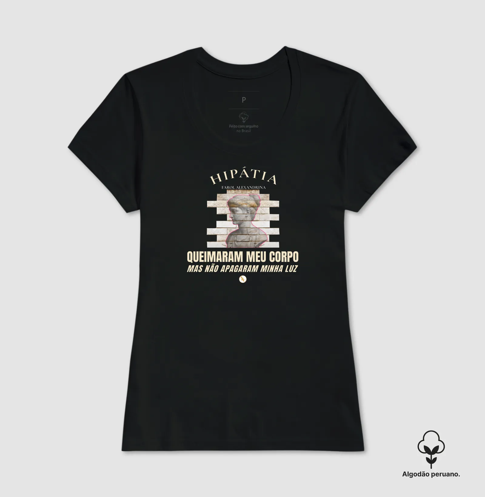  Camiseta Hipátia | Farol Alexandrina: Não Apagaram Minha Luz - Imagem 9