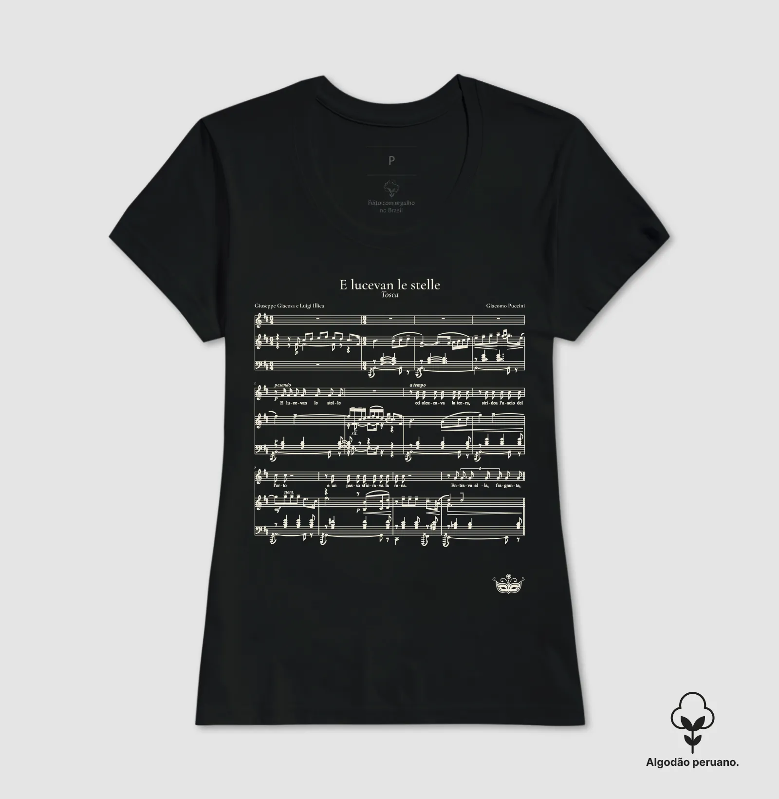 E lucevan le stelle - Tosca | Camiseta de Ópera - Imagem 2