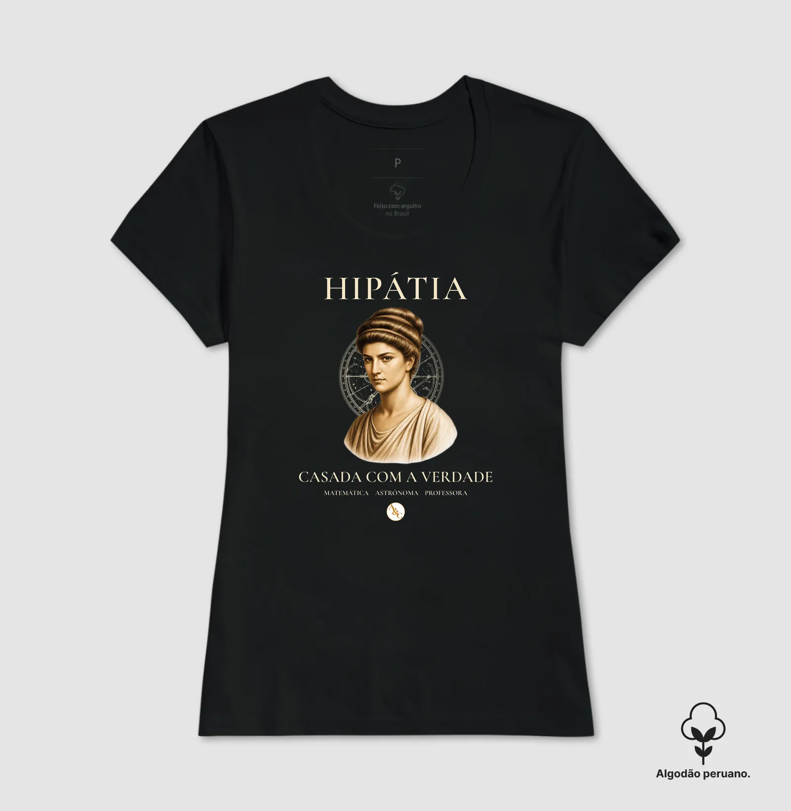 Camiseta Filosófica Luz de Alexandria | Arte & Compor - Imagem 4