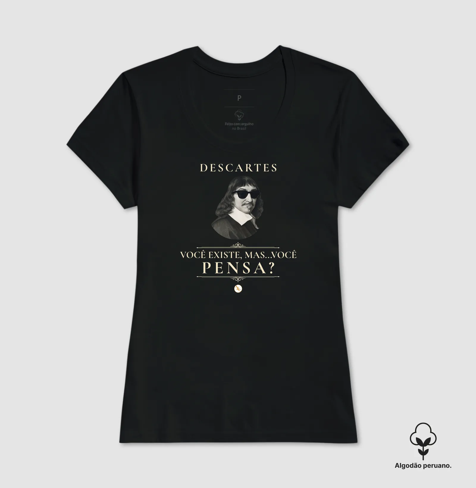 COGITO 2.0 - Camiseta Filosófica René Descartes - Imagem 9