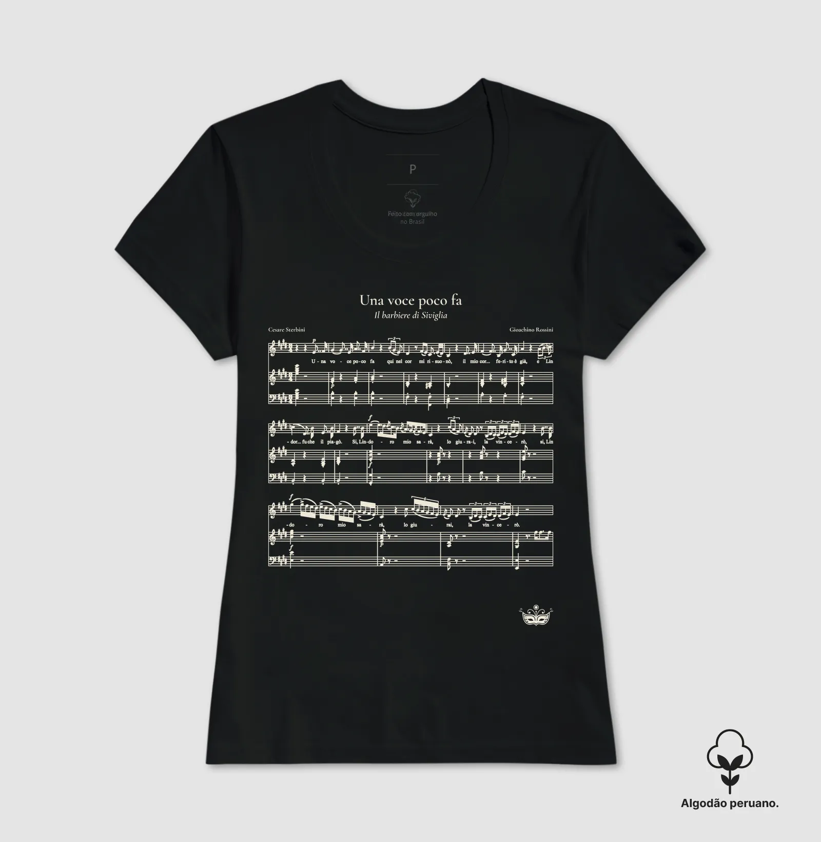 Una voce poco fa - Il barbiere di Siviglia | Camiseta de Ópera - Imagem 5