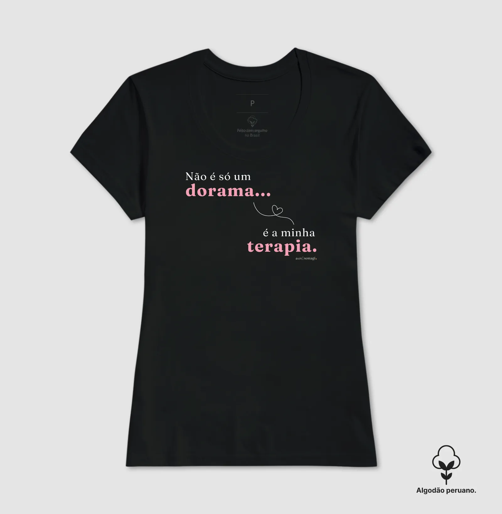 Camiseta Premium - Não é só um dorama... é a minha terapia - Imagem 5