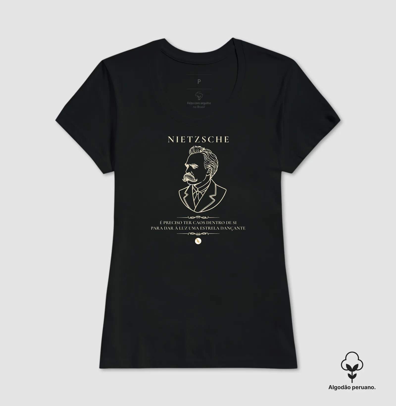 Camiseta Dançar no Abismo - Friedrich Nietzsche | Filosofia & Atitude - Imagem 4