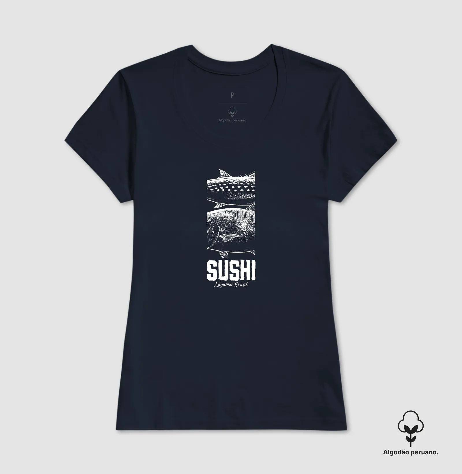 Camiseta Sushi em algodão peruano - Imagem 10