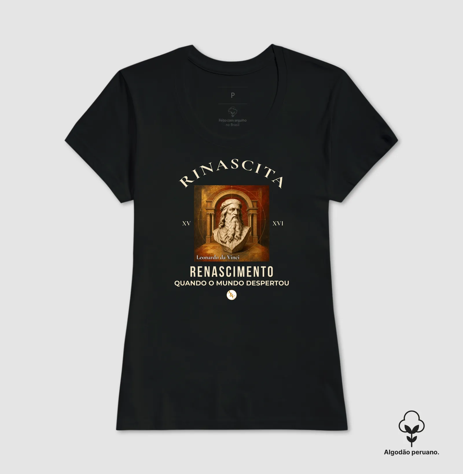 Camiseta Rinascita — O Renascer do Pensamento (Arte & Compor) - Imagem 8
