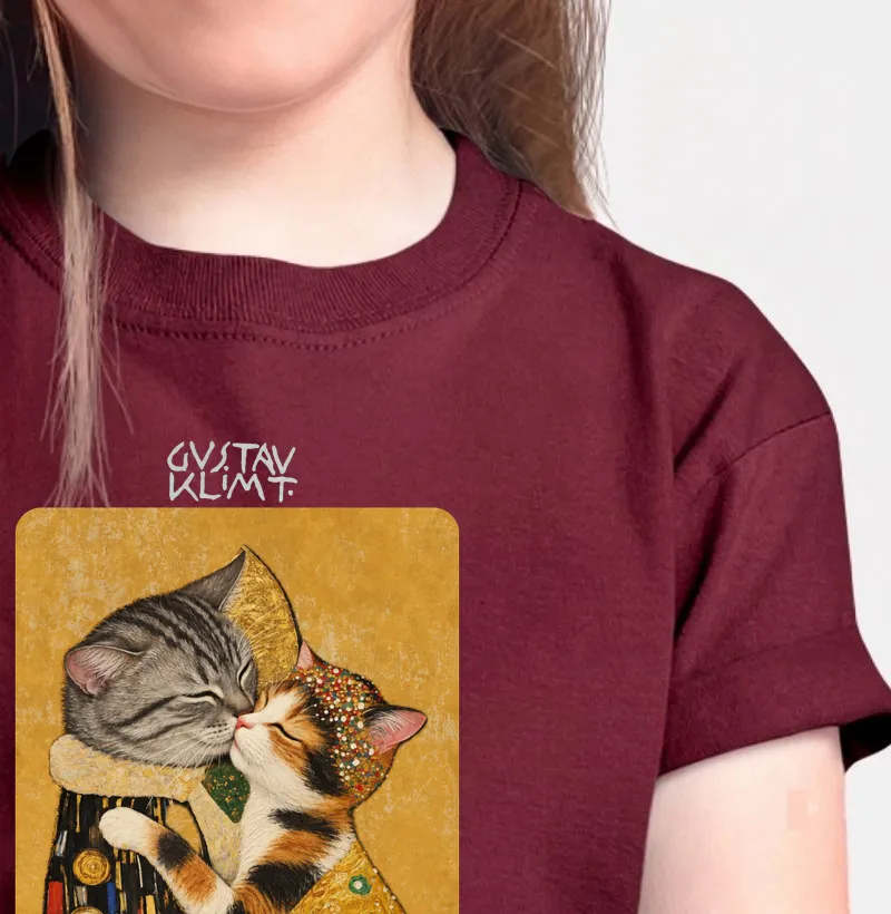 O Beijo felino V.2 - Gustav Klimt