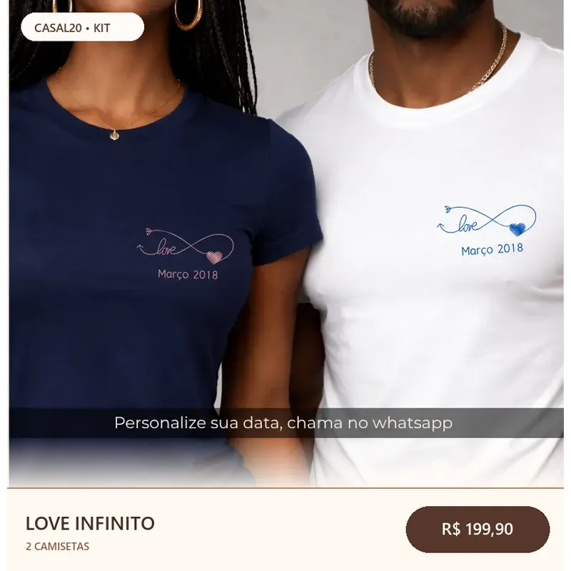 Kit Love Infinito Personalizado