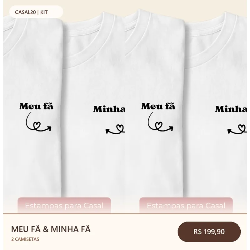 Kit Meu Fã & Minha Fã