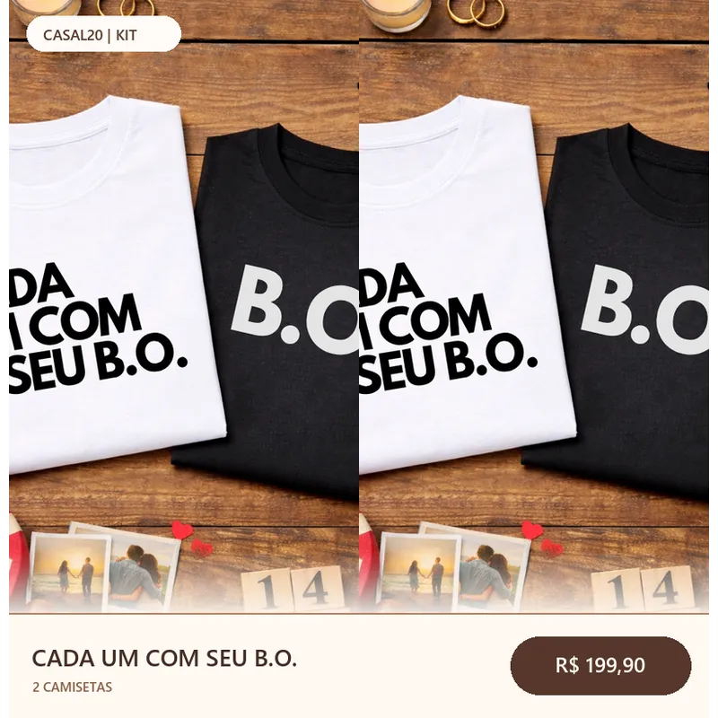 Kit Cada Um com Seu B.O.