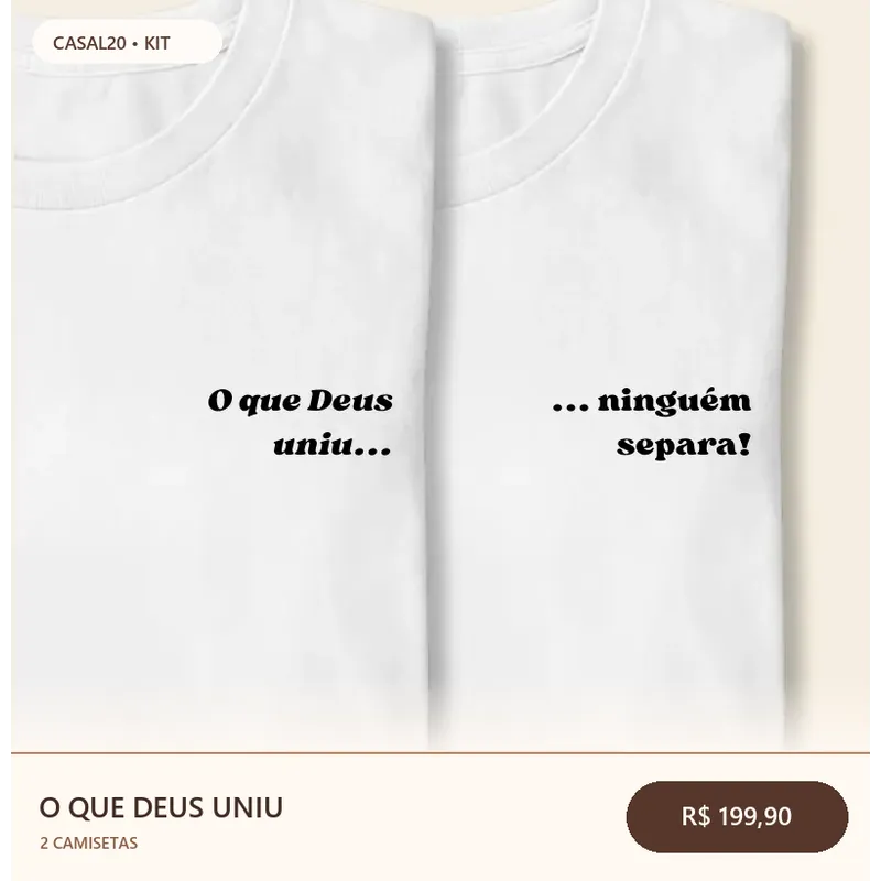 Kit O Que Deus Uniu