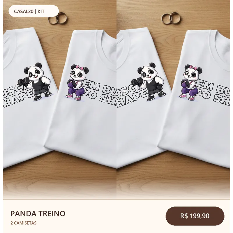 Kit Panda Treino