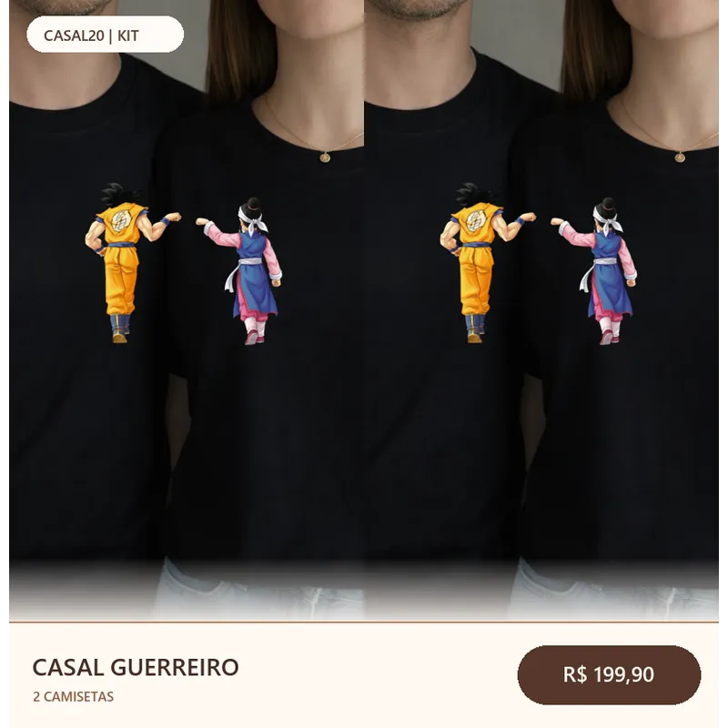 Kit Casal Guerreiro