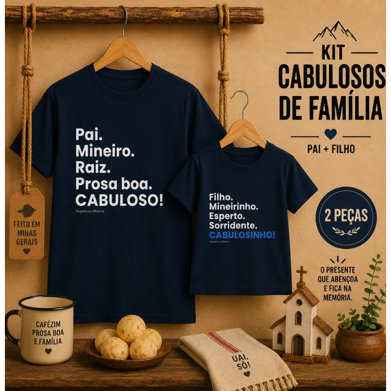 Kit Cabulosos de família - Pai e filho